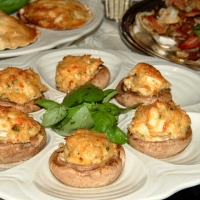 Image of Crab N Lobster Stuffed Mushroom Caps Recipe, Group Recipes