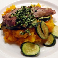 Image of Lamb Chops With Butternut Squash And Persillade Recipe, Group Recipes