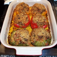 Image of Judys Stuffed Bell Peppers Recipe, Group Recipes