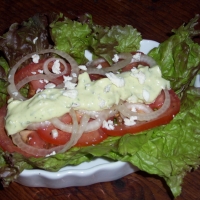 Image of Tomato And Onion Salad With Basil Aioli Recipe, Group Recipes