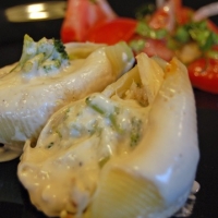 Image of Stuffed Shells In A Ricotta Sauce Recipe, Group Recipes