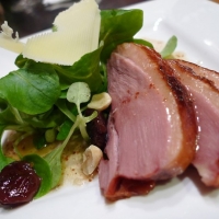 Image of Arugula Salad With Smoked Duck Breast Cherries And Hazelnuts Recipe, Group Recipes