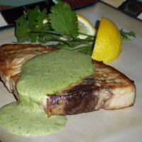 Image of Swordfish With Tangy Cilantro Sauce Recipe, Group Recipes