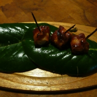Image of Bacon Water Chestnut Wraps Recipe, Group Recipes