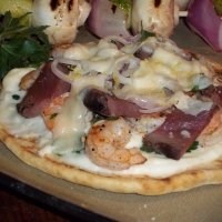 Image of Surf And Turf Pizza Recipe, Group Recipes